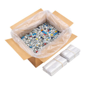 Sacchetti in plastica con soffietti 15 micron